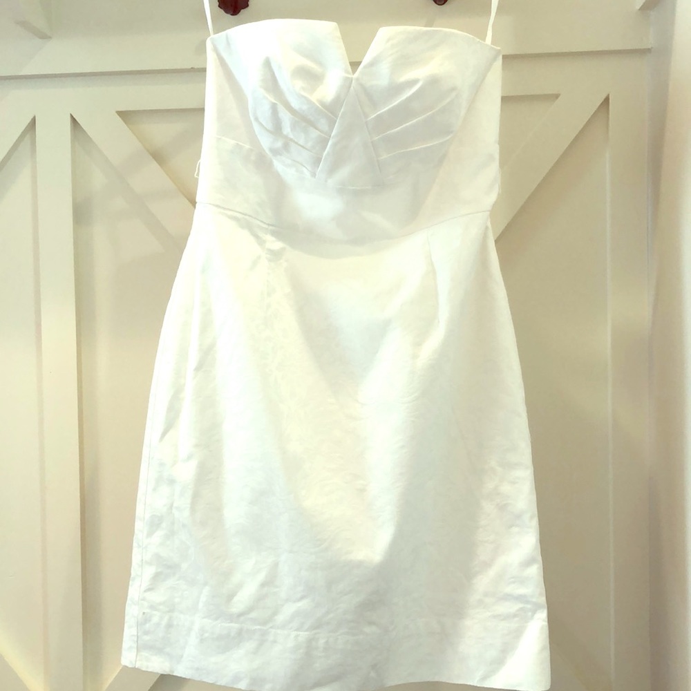 White House Black Market beautiful white dress- 10